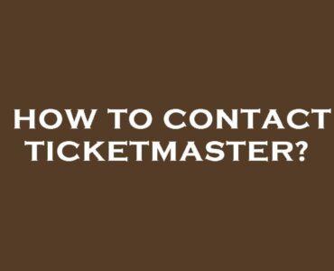 Ticketmaster Phone Number