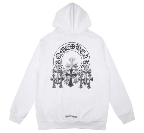 Chrome Hearts Hoodie Multiple Cross White